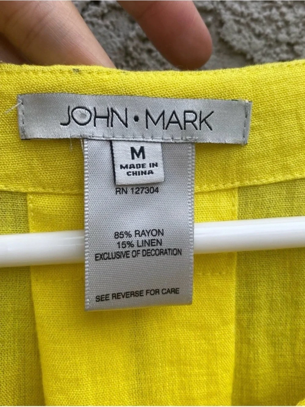 John Mark Sunflower Yellow Linen Pocket Tunic